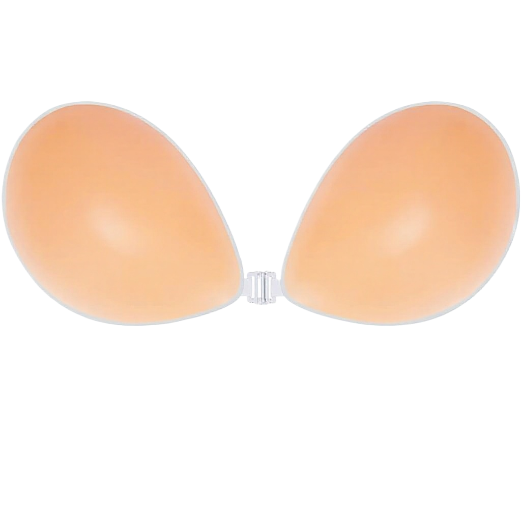 Push Up Bra Silicone - Push-Up-BH ohne Bügel aus festem Silikon,