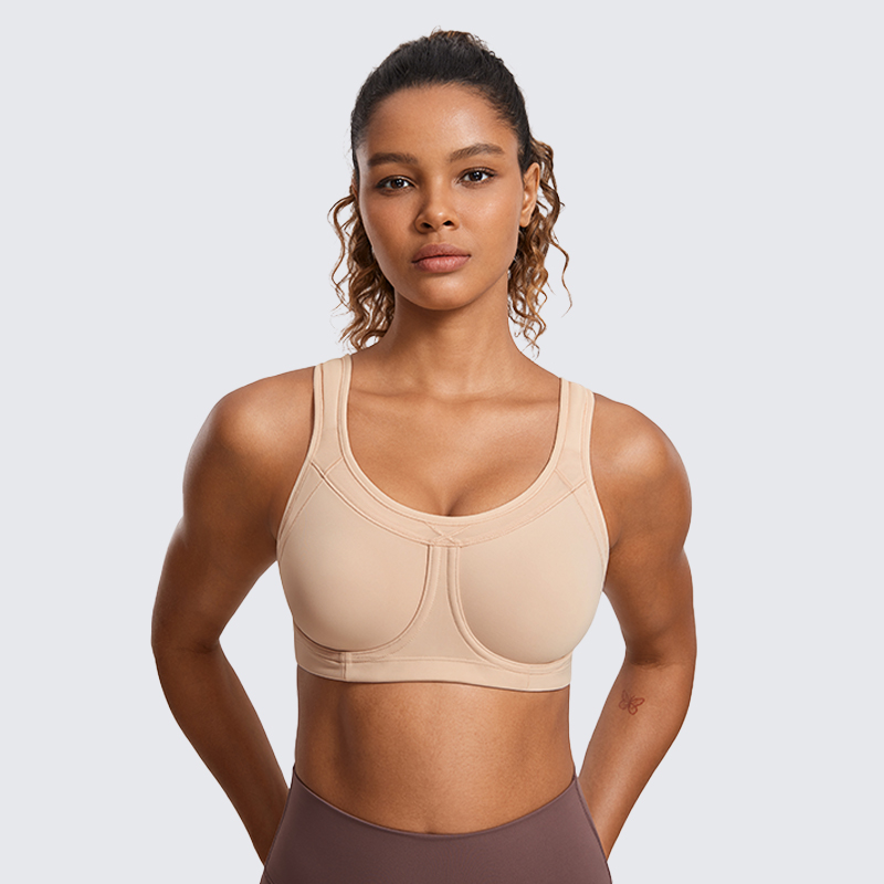 Full Coverage Bra - SYROKAN Damen-Sport-BHs, Sport-BH mit hoher Unterstützung,