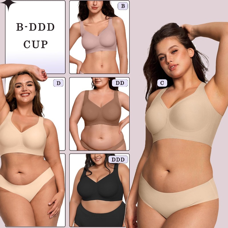 Übergrößen Wireless Jelly BH f – T Shirt Bra Seamless Bewertung und Preis