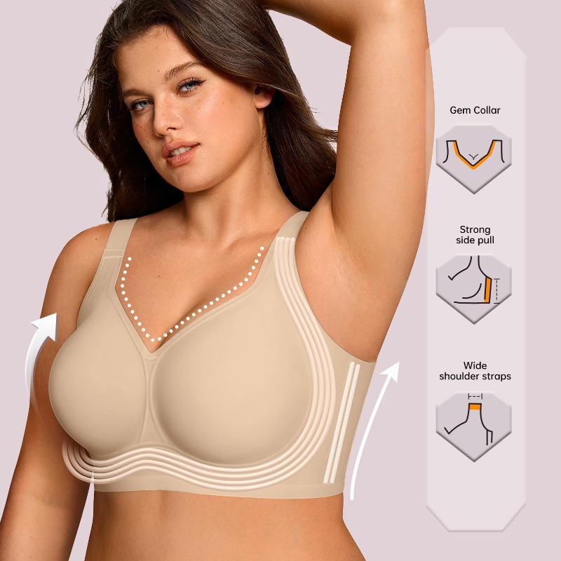 Übergrößen Wireless Jelly BH f – T Shirt Bra Seamless Bewertung und Preis